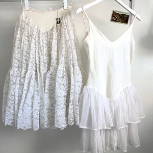 Vintage Punk Label Betsey Johnson Mini Dress and Midi Skirt bundle